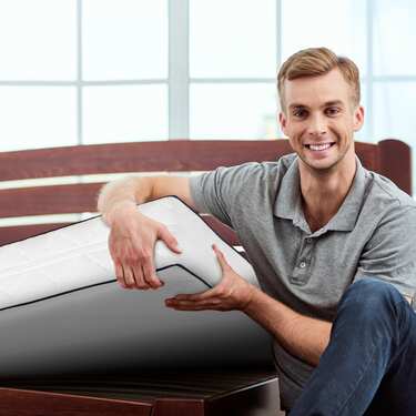 Colchón Sleezzz Superior de 7 zonas 90 x 200 cm, altura 21 cm, nivel de firmeza H3/H4 + cubrecolchón / mattress topper 90 x 200 cm