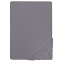 CloudComfort Basic fitted sheet jersey stretch mörkgrå 180 x 200 - 200 x 200 cm