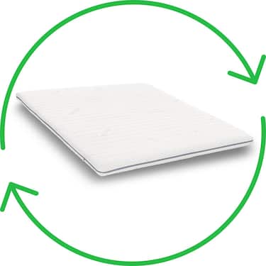 Cubierta de espuma fría Supportho Premium Topper 180 x 200 cm H3, altura 8 cm, grado de firmeza H3 con funda antibacteriana