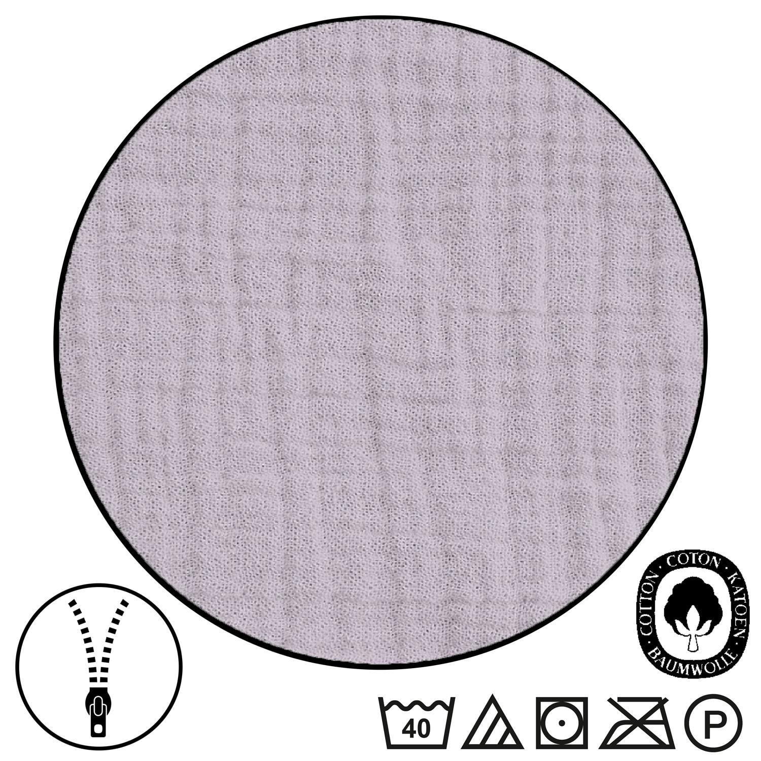 Paquete doble de ropa de cama de muselina Sleezzz® morada 135 x 200 cm + 80 x 80 cm