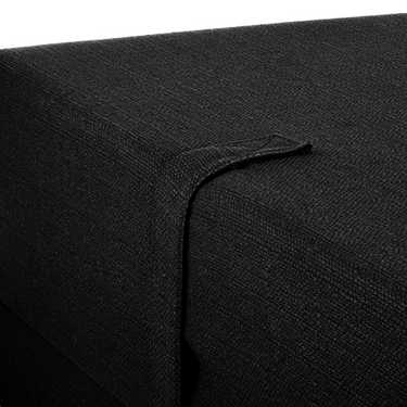 Colchón abatible CloudComfort Premium 70 x 195 cm negro, 10 cm de altura recubierto de tela de tapicería