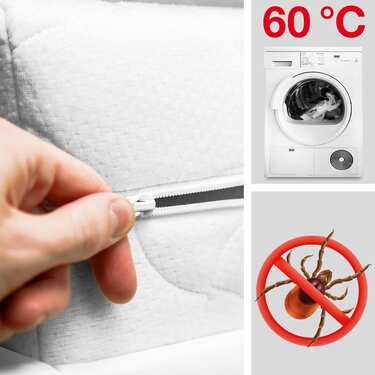 Online retur kallskumsmadrass K16 / 160 x 200 cm / H2 + H3 / 16 cm hög