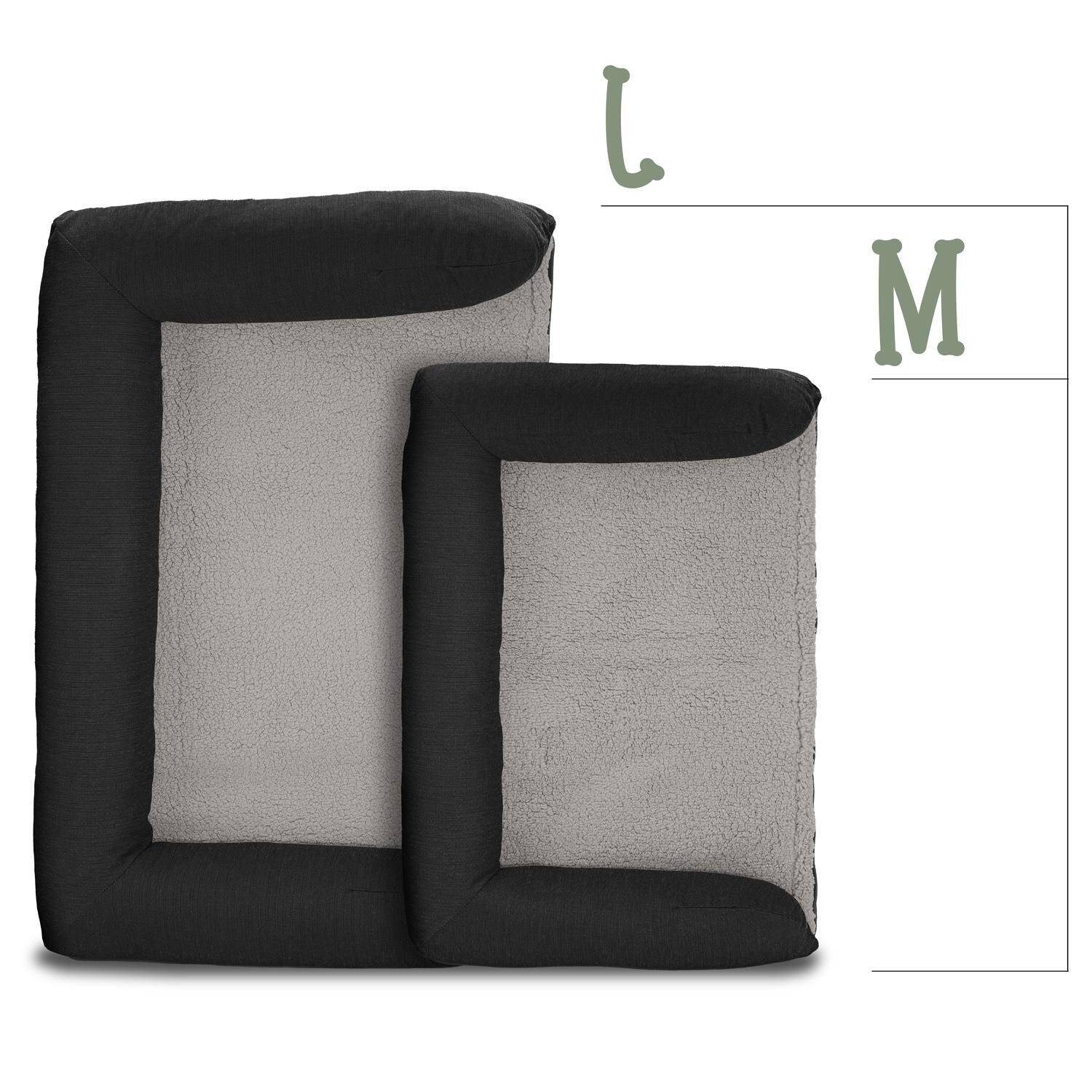 80 x 55 x 23 cm cama ortopédica para perros con respaldo tamaño M