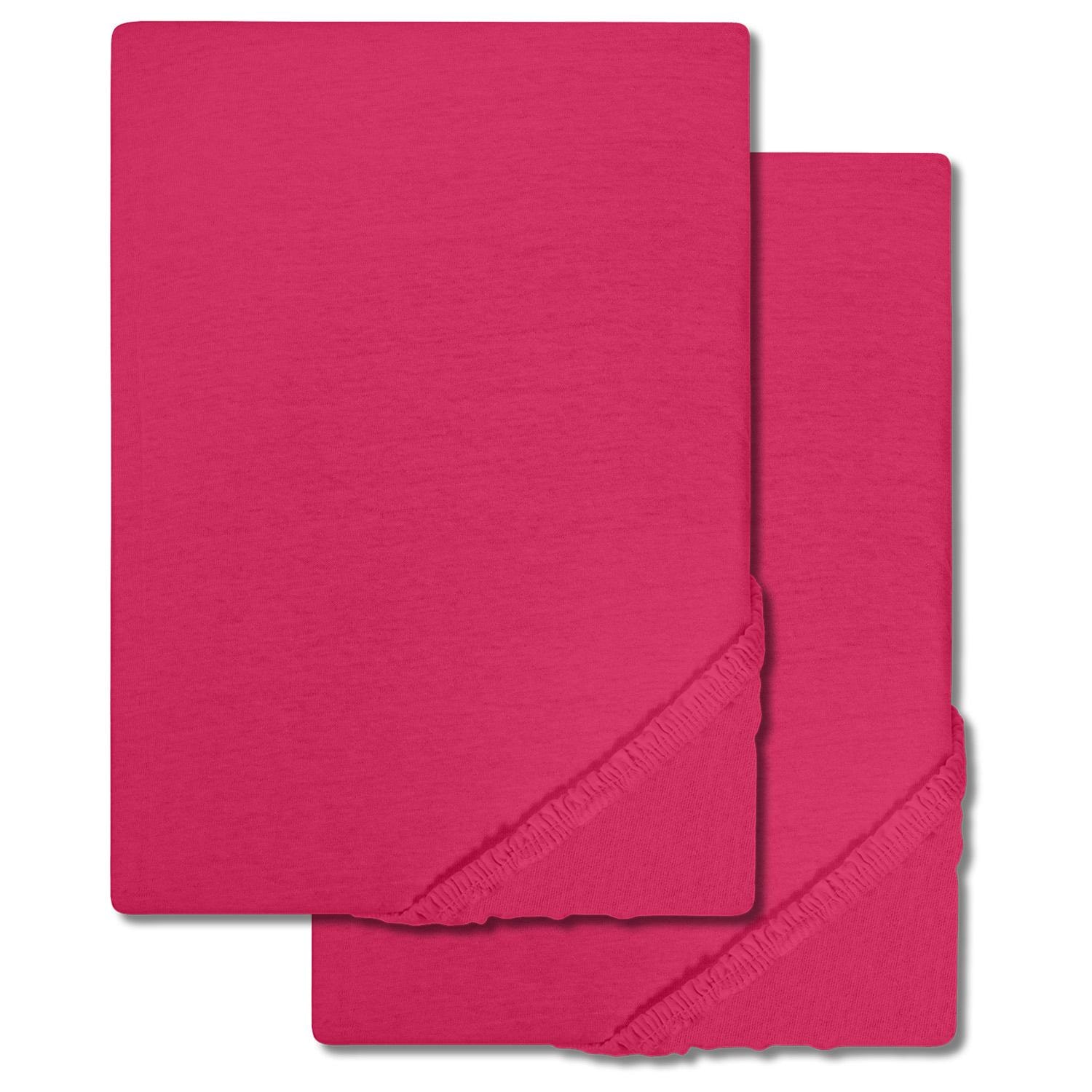 Setex fine fiber fitted sheet pink 90 x 200 cm double pack