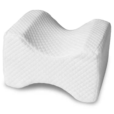 Cojín ergonómico de rodillas para durmientes laterales 24 x 20 x 15 cm con funda de efecto refrescante