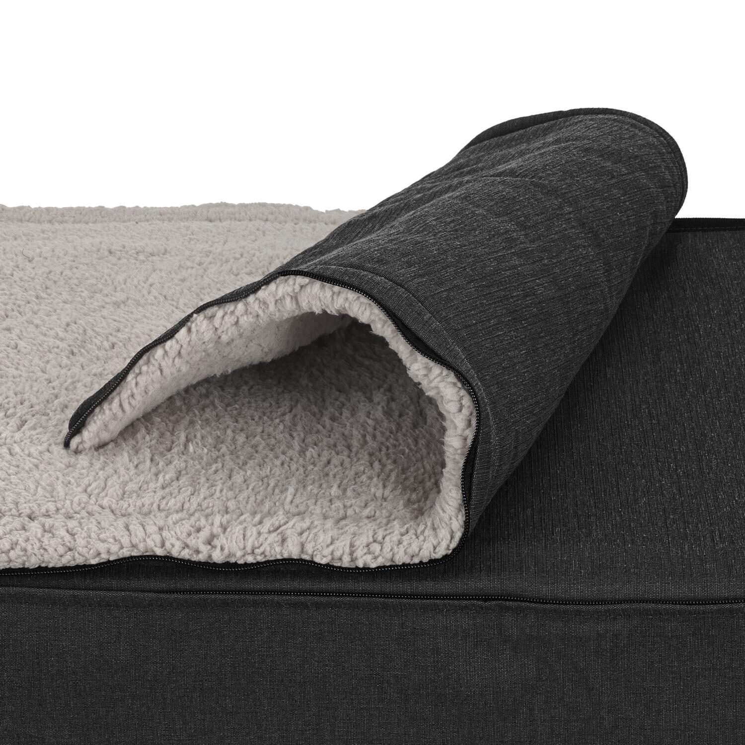80 x 55 x 23 cm cama ortopédica para perros con respaldo tamaño M