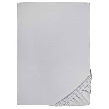 Sábana bajera microfibra interlock jersey gris plata 90 x 190 - 100 x 200 cm 180 x 200 - 200 x 200 cm