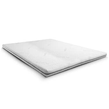 Cubierta de espuma fría Supportho Premium Topper 200 x 200 cm H3, altura 8 cm, grado de firmeza H3 con funda antibacteriana