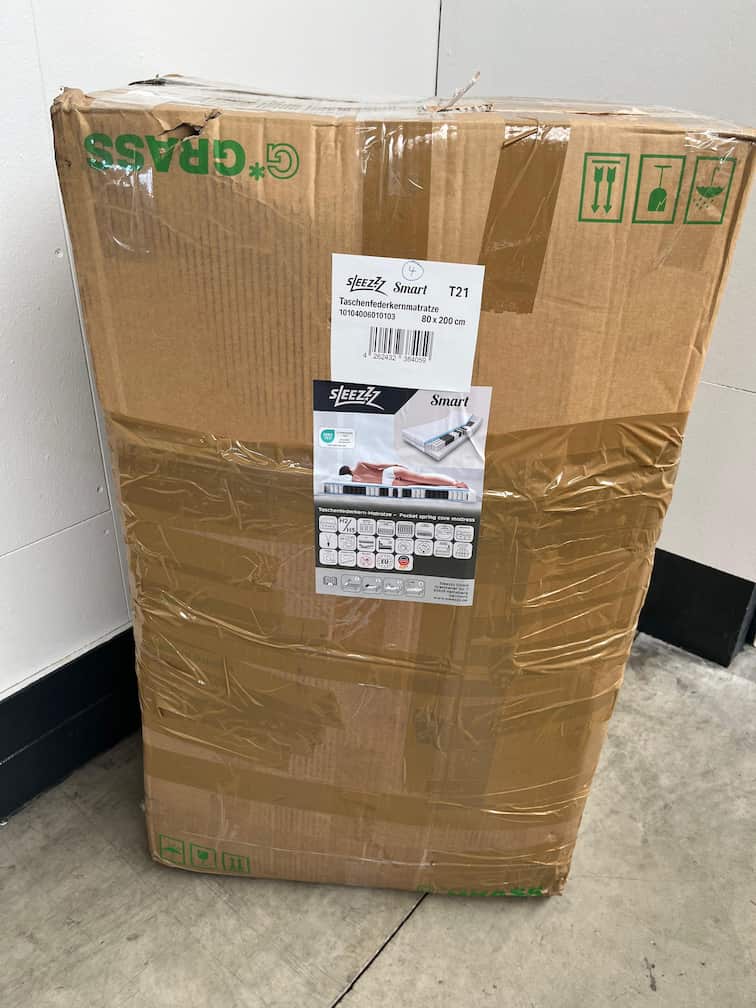 Online iade 7 bölgeli pocket yaylı yatak Sleezzz Smart 80 x 200 cm, yükseklik 21 cm, sertlik seviyesi H2/H3