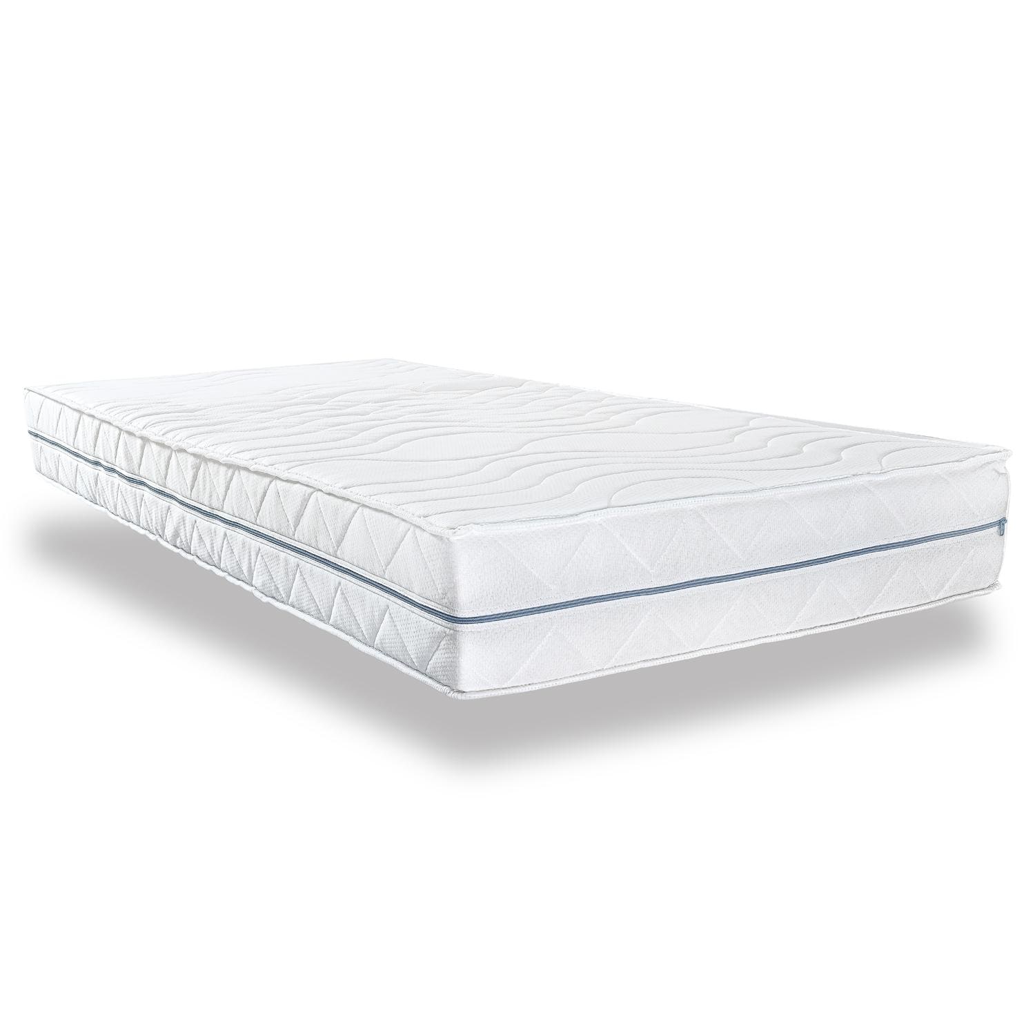 Ergonomic mattress 90x200 cm 7-zone Supportho Premium, height 18 cm, firmness level H2/H3 + mattress topper / mattress topper 90 x 200 cm