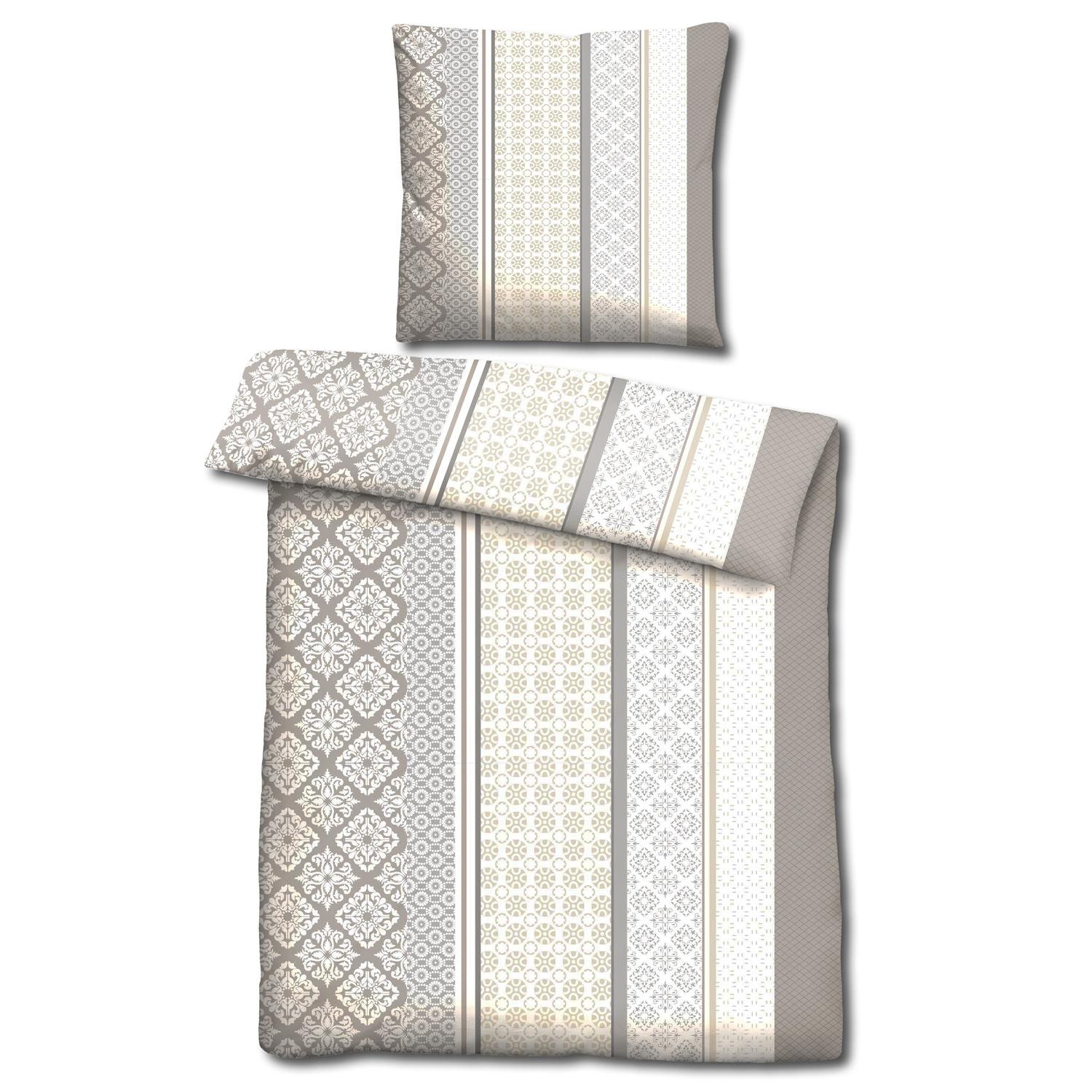 CloudComfort Basic microfiber bed linen beige 135 x 200 + 80 x 80 cm