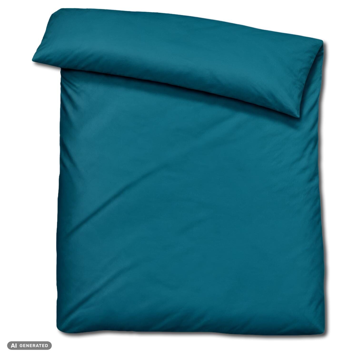 Juego de cama de microfibra CloudComfort Basic, color petróleo, 135 x 200 + 80 x 80 cm