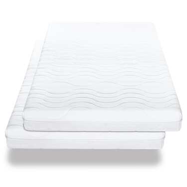 Dubbelförpackning Premium 7-zonsmadrass 90x200 cm CloudComfort, höjd 15 cm, fasthetsnivå H2/H3, tvåbäddsrum