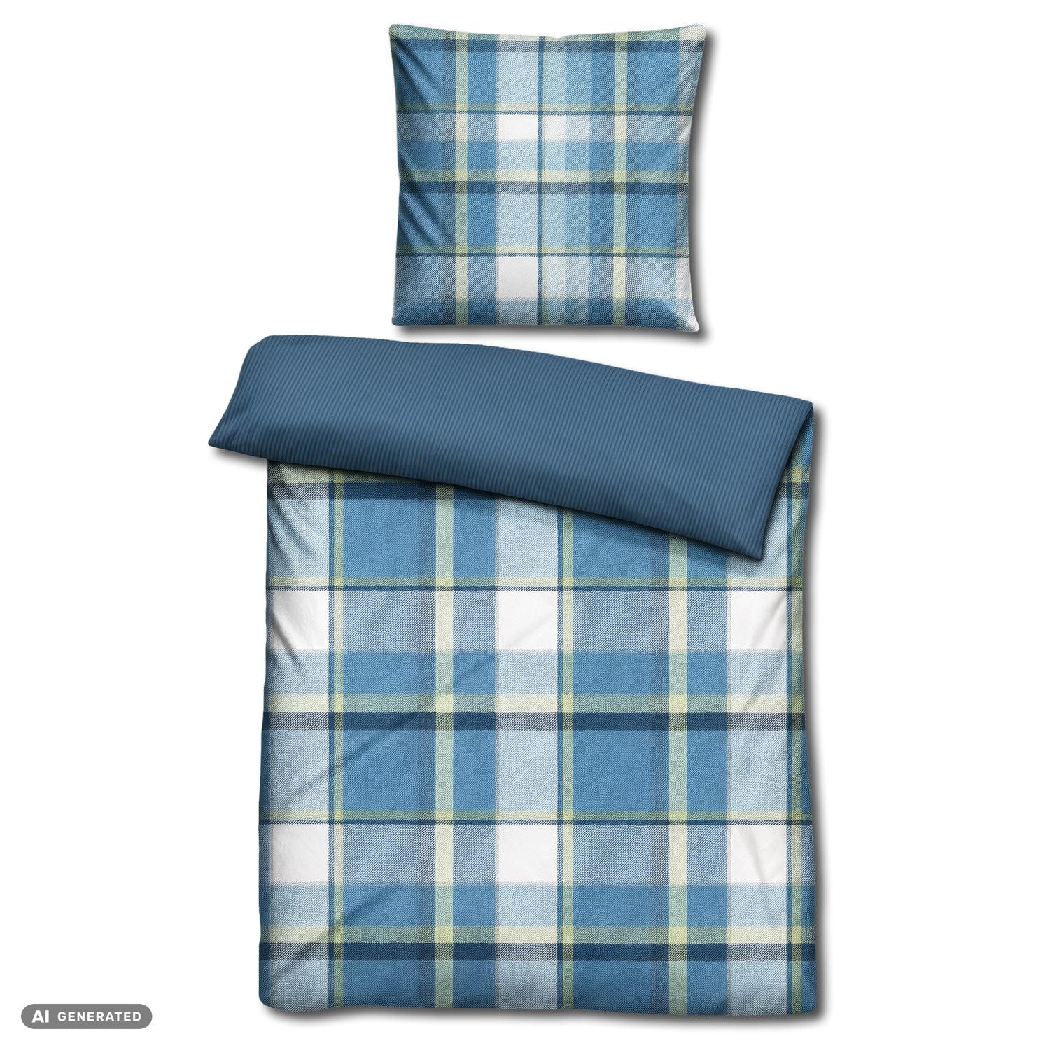 Juego de dos piezas de ropa de cama de microfibra con estampado de seersucker, 140 x 200 + 70 x 90 cm