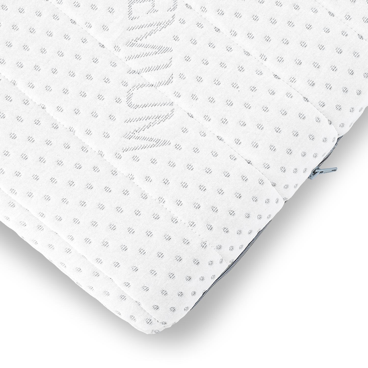 Cover in detail – Supportho Premium topper 120 x 200 cm H3 + CloudComfort Basic gel-flake pillow 40 x 80 cm