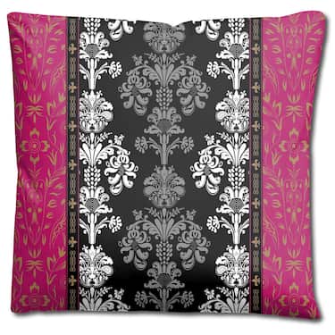 Paquete doble de ropa de cama de microfibra CloudComfort Basic negro/rosa 135 x 200 + 80 x 80 cm