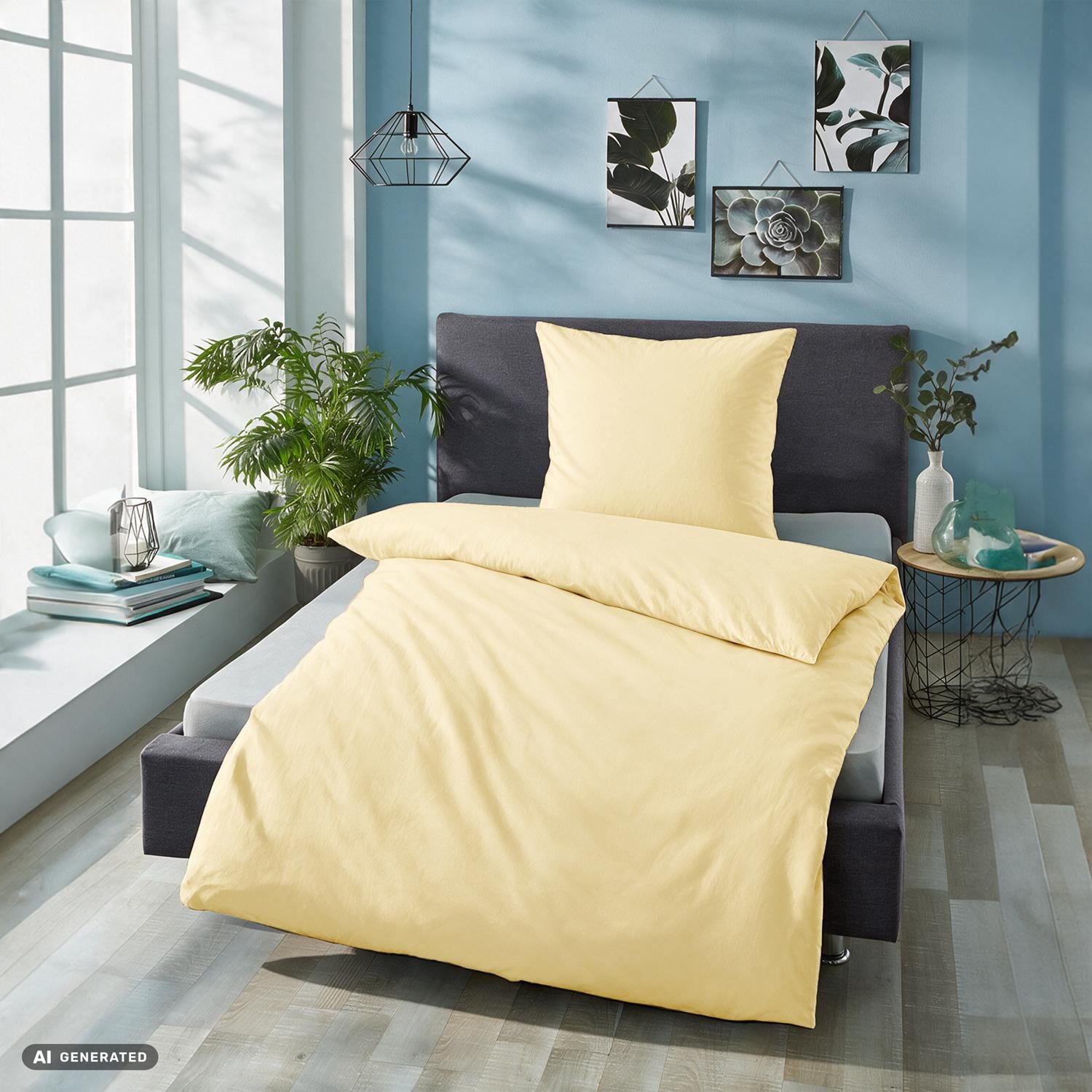 Juego de cama Cloud Comfort de satén Mako, 135 x 200 cm + 80 x 80 cm