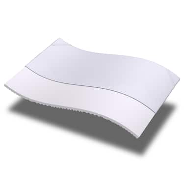 Topper de espuma fría CloudComfort Cool 200 x 200 cm H2/H3, altura 7 cm, nivel de firmeza H2/H3, topper de 7 zonas con cara de verano e invierno