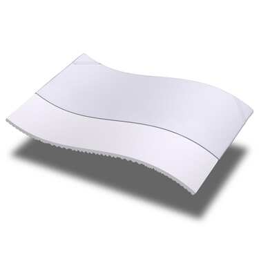 Kallskumstoppmadrass CloudComfort Cool 160 x 200 cm H2/H3, höjd 7 cm, fasthetsnivå H2/H3, 7-zons toppmadrass med sommar- och vintersida + Sleezzz® Cool kudde med kyleffekt