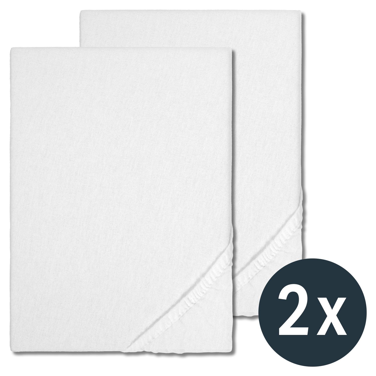 Sábana bajera Molleton elástica Sleezzz Basic 120/190 - 140/210 cm en paquete doble Sábana bajera Molleton elástica Sleezzz Basic 120/190 - 140/210 cm en paquete doble