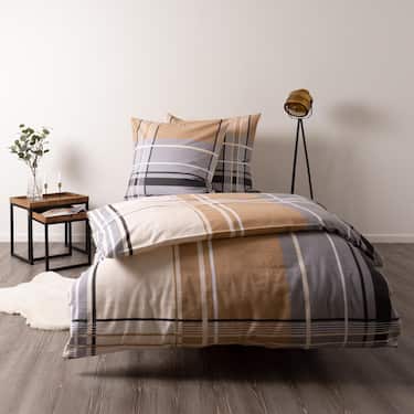 Paquete doble de ropa de cama de fibra fina 135 x 200 cm + 80 x 80 cm