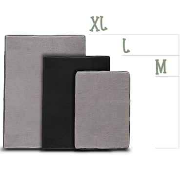 75 x 50 x 8 cm ergonoomiline koerapadi suurus S, värvus must