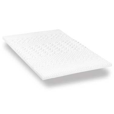 Šalto putplasčio užvalkalas "CloudComfort Cool" 180 x 200 cm H2/H3, aukštis 7 cm, kietumo lygis H2/H3, 7 zonų užvalkalas su vasaros ir žiemos pusėmis