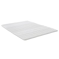 Topper de espuma de confort de 2,5 cm Sleezzz® Basic 160 x 200 cm con acolchado ondulado de 7 zonas y gomas en las esquinas