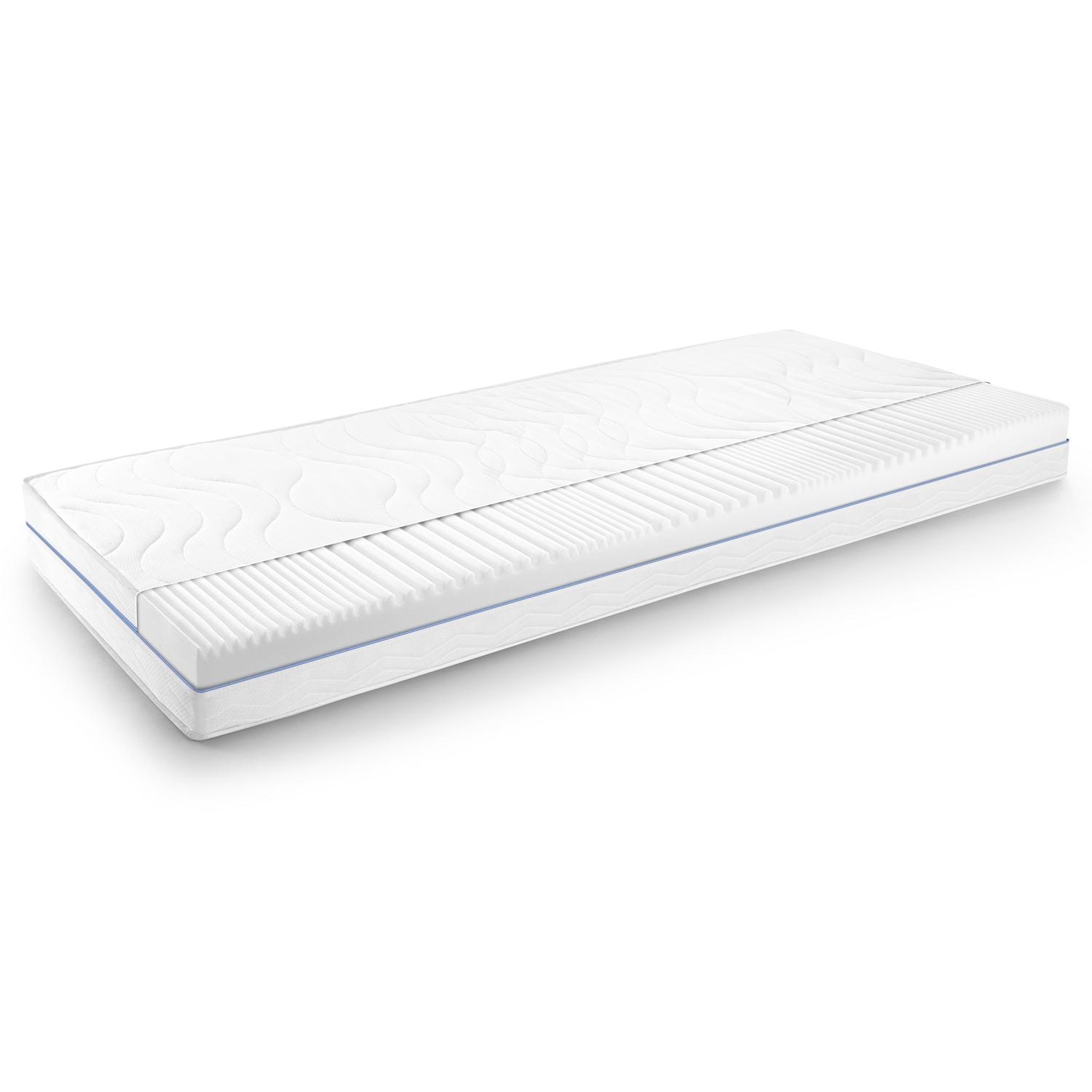 Ergonomic mattress 90x200 cm 7-zone Supportho Premium, height 18 cm, firmness level H2/H3 + CloudComfort Basic microfiber bed set 135 x 200 cm + 80 x 80 cm