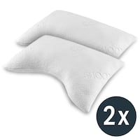 2 x Sleezzz® Almohada cervical de espuma de gel frío 40 x 60 x 16 cm