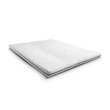 Supportho premium kallskumstopp 140 x 200 cm H3, höjd 9 cm, hårdhetsgrad H3 med antibakteriellt överdrag + Supportho geleffektkudde 40 x 80 cm