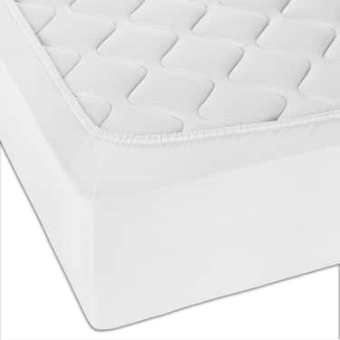 Prostěradlo Castell z mikrovlákna interlock jersey bílé 90 x 190 - 100 x 200 cm