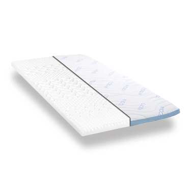 Topper ze studené pěny CloudComfort Cool 140 x 200 cm H2/H3, výška 7 cm, stupeň tuhosti H2/H3, 7zónový topper s letní a zimní stranou