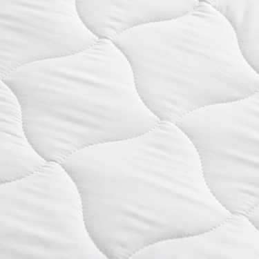 Topper de espuma fría CloudComfort Cool 90 x 200 cm H2/H3, altura 7 cm, nivel de firmeza H2/H3, topper de 7 zonas con cara de verano e invierno + almohada de gel CloudComfort Basic 40 x 80 cm