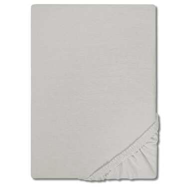 Castell σεντόνι μικροϊνών interlock jersey ασημί γκρι 90 x 190 - 100 x 200 cm σε διπλό πακέτο