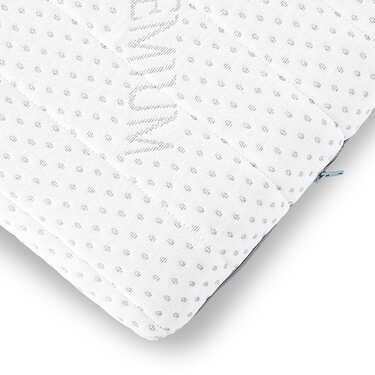 Cubierta de espuma fría Supportho Premium Topper 100 x 200 cm H3, altura 8 cm, grado de firmeza H3 con funda antibacteriana