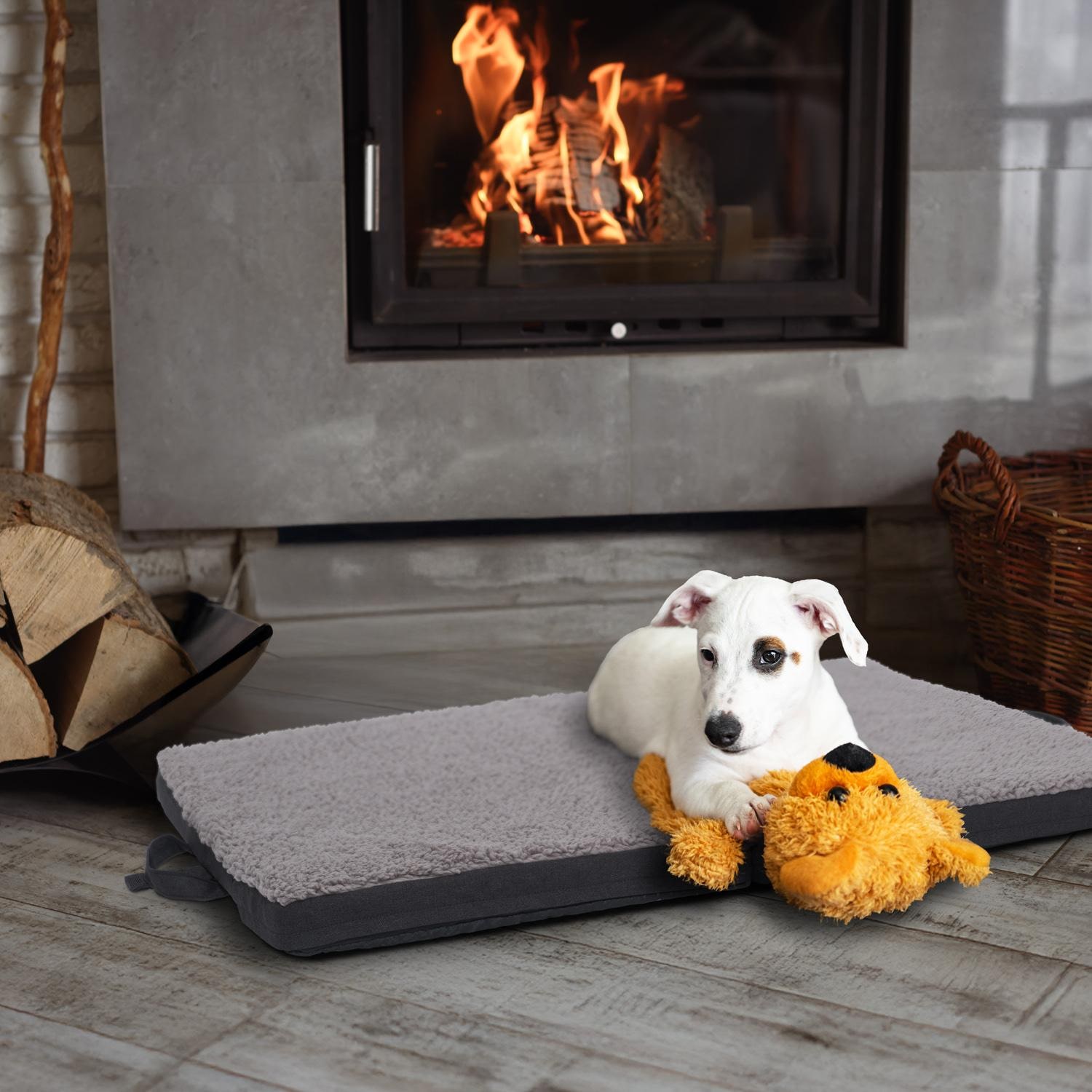 Petzzz alfombrilla ergonómica para mascotas Diva XL 120 x 80x 5 cm, plegable, antideslizante
