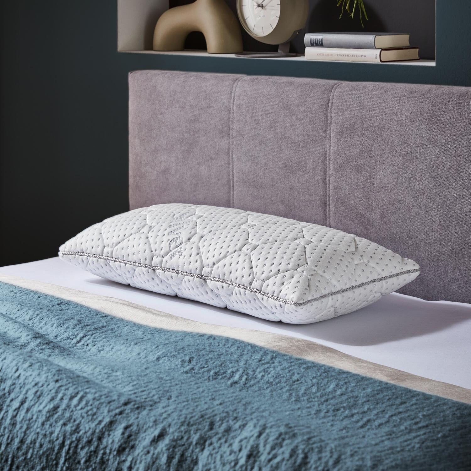 2 almohadas de descanso viscoelásticas Supportho Comfort, 40 x 80 cm