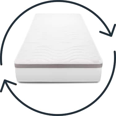 Colchón de muelles ensacados ergonómico de 7 zonas Sleezzz Diamond T1000 100 x 200 cm, altura 23 cm, nivel de firmeza H2/H3, 1000 muelles/2m².