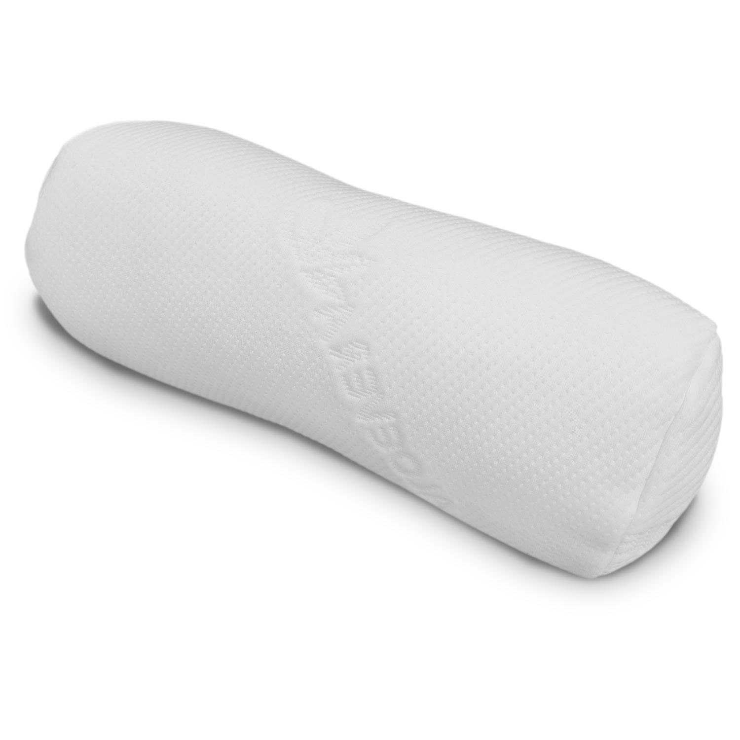 Rulou pentru genunchi și gât Visco Aloe Vera cu spumă cu memorie 40 x 15 cm