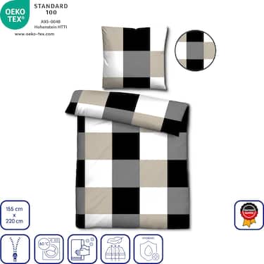 Paquete doble Castell Renforcé ropa de cama 155 x 220 cm + 80 x 80 cm