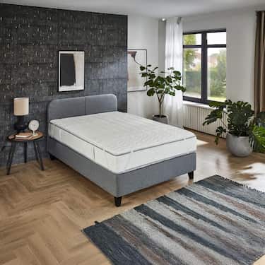 Topper de espuma de confort de 2,5 cm Sleezzz® Basic 160 x 200 cm con acolchado ondulado de 7 zonas y gomas en las esquinas