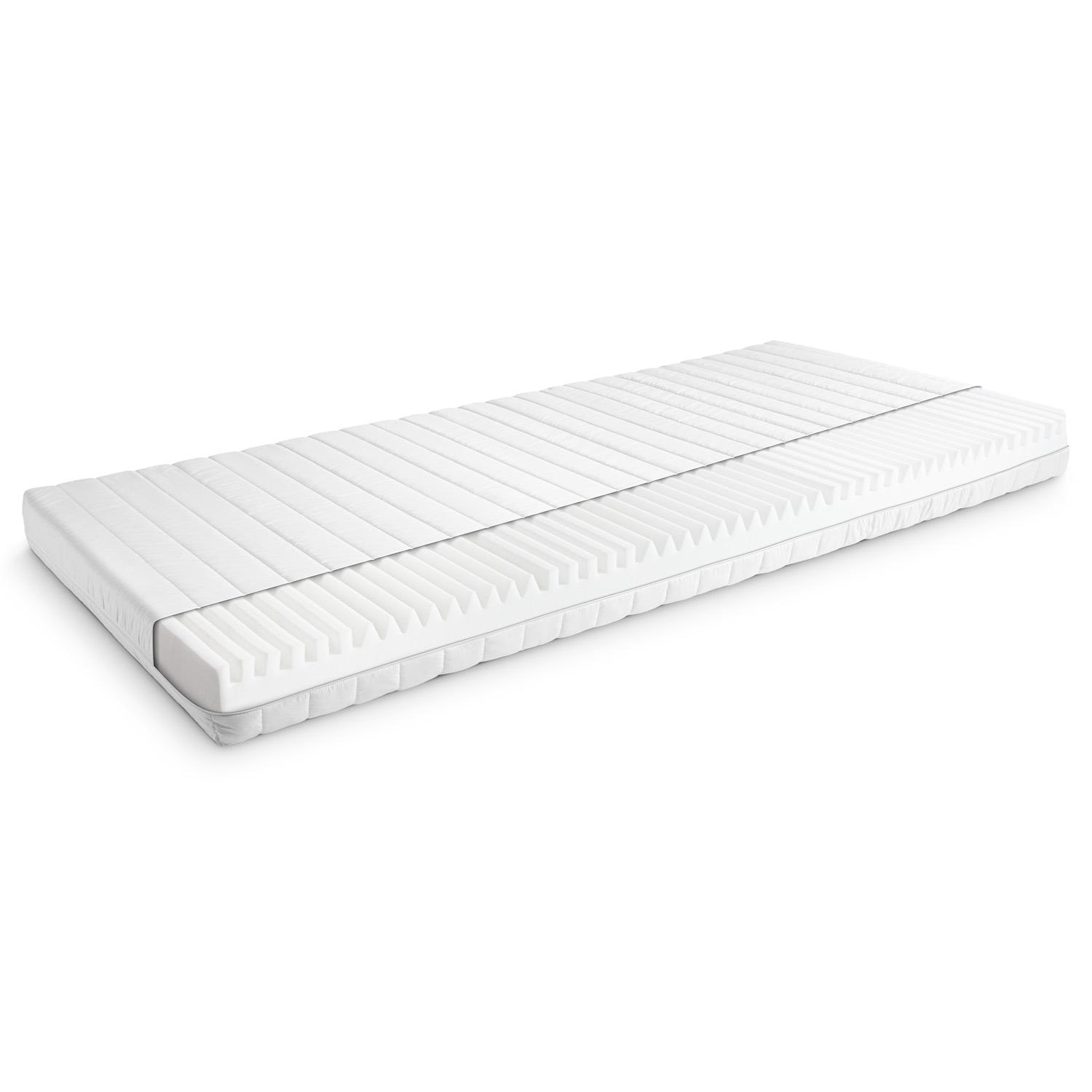Cold foam mattress K16 90 x 200 cm + mattress topper / mattress topper 90 x 200 cm