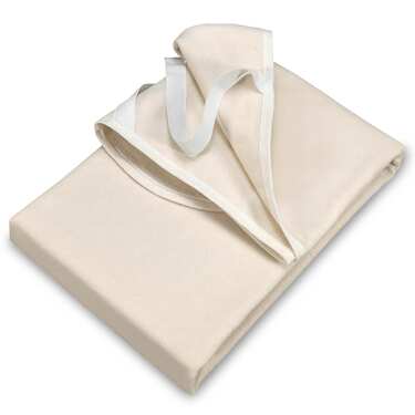 Protetor de colchão Sleezzz Basic Molton 140 x 190 cm, protetor de colchão em 100% algodão, cores naturais, tensão fixa