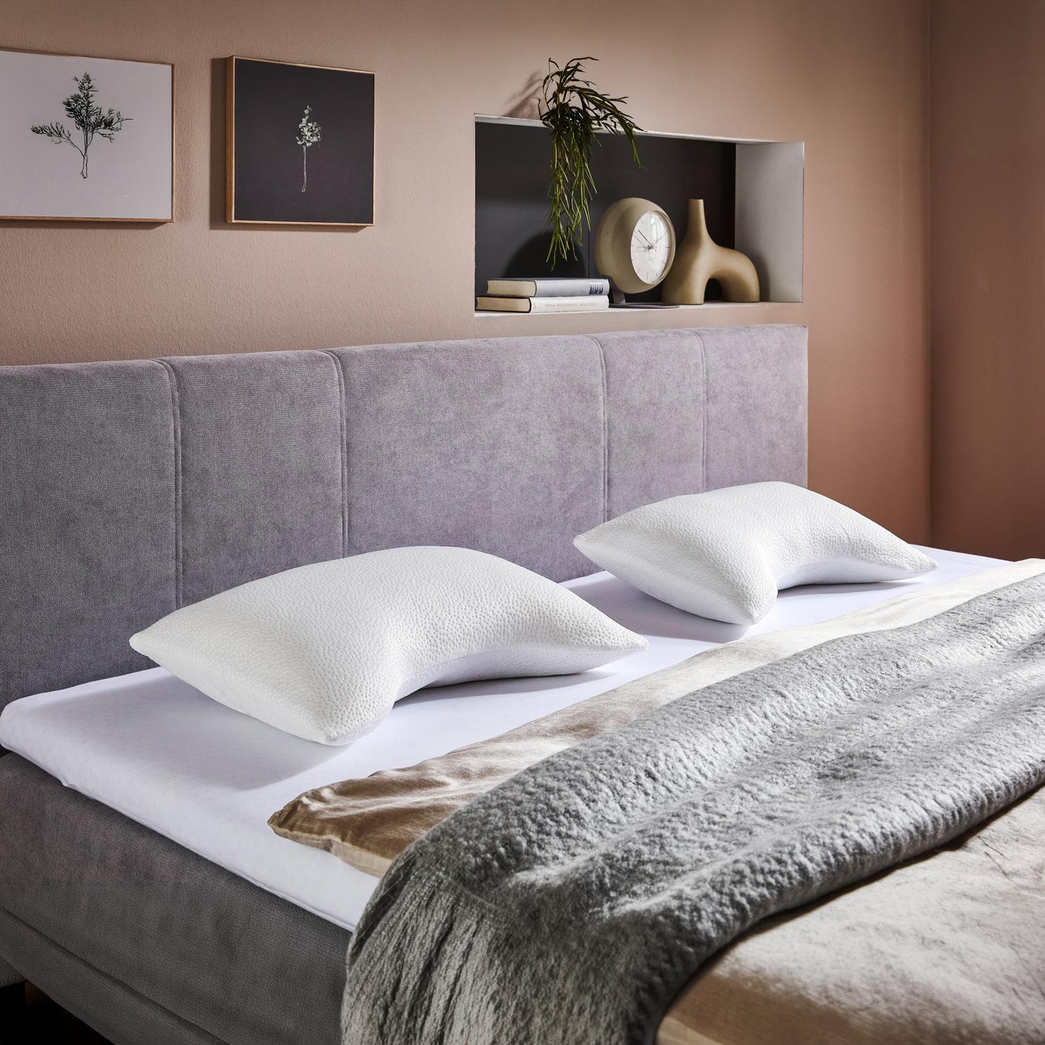 2 x almohada cervical de contorno Sleezzz® Cool de espuma de gel 40 x 60 x 16 cm