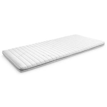Supportho premium kallskumstopp 100 x 200 cm H3, höjd 9 cm, hårdhetsgrad H3 med antibakteriellt överdrag + CloudComfort Basic gel-flingkudde 40 x 80 cm