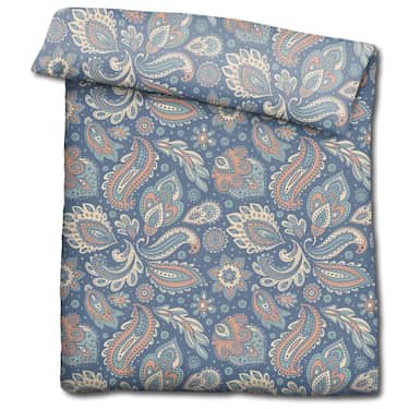 Paquete doble de ropa de cama de microfibra CloudComfort Basic paisley 135 x 200 + 80 x 80 cm