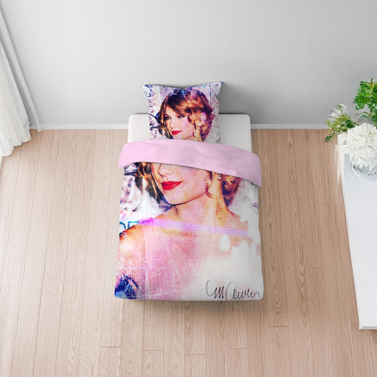 Castell microfiber reversible bed linen Taylor Swift by Sid Maurer 155 x 220 + 80 x 80 cm