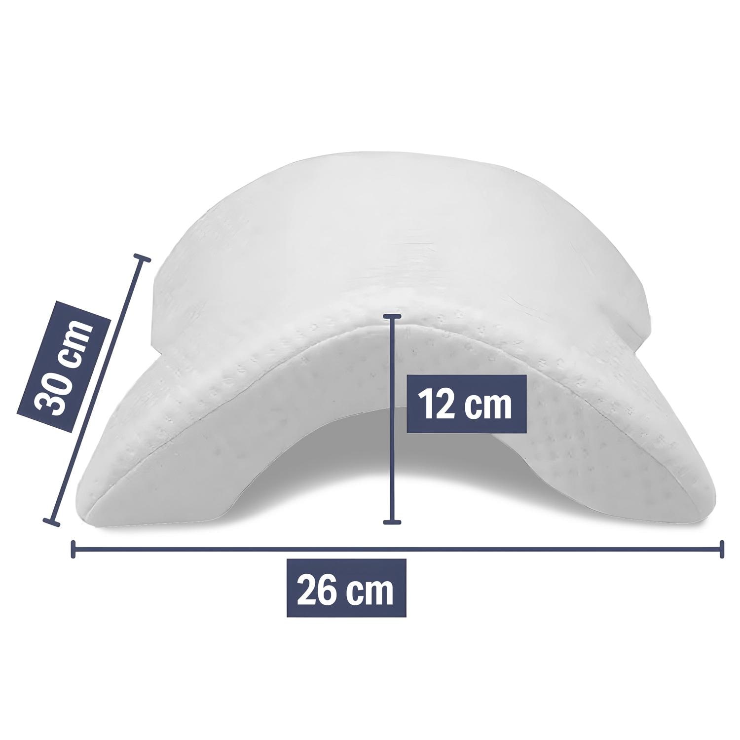 Arm cushion for side sleepers 26 x 30 x 12 cm with cooling effect cover