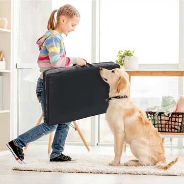 Petzzz alfombrilla ergonómica para mascotas Diva XL 120 x 80x 5 cm, plegable, antideslizante